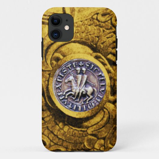 ZEEGEL VAN DE KNIGHTS TEMPLAR gold yellow Case-Mate iPhone Case (Achterkant)