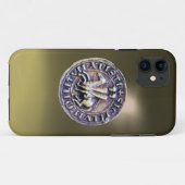 ZEEGEL VAN DE KNIGHTS TEMPLAR grijs Case-Mate iPhone Case (Achterkant (horizontaal))