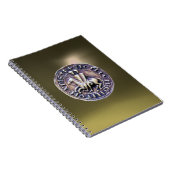 ZEEGEL VAN DE KNIGHTS TEMPLAR grijs Notitieboek (Rechterzijde)