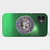 ZEEGEL VAN DE KNIGHTS TEMPLAR-groen Case-Mate iPhone Case (Achterkant (horizontaal))