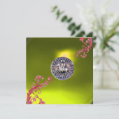 ZEEGEL VAN DE KNIGHTS TEMPLAR-topaz geel Kaart (Staand voorkant)