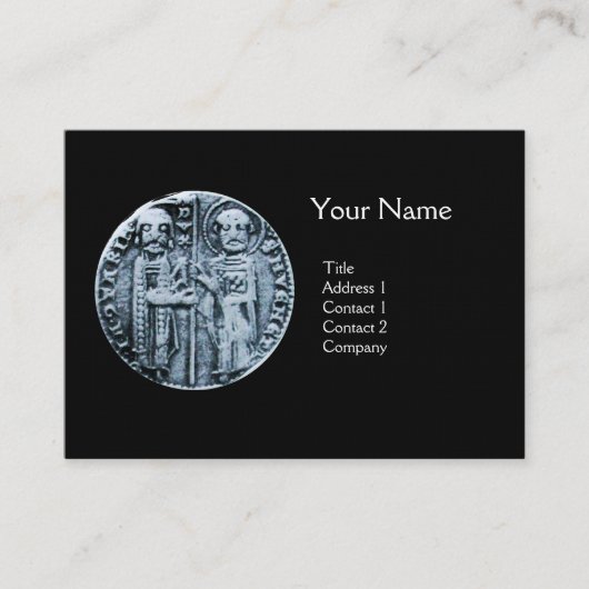 ZEEGEL VAN HET KNIGHTS-MONOGRAMMA VAN DE TEMPLAR VISITEKAARTJE (Voorkant)
