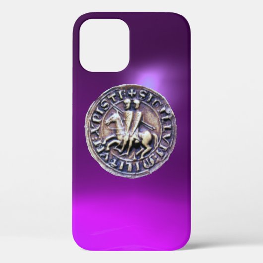 ZEEGEL VAN HET paarse KNIGHTS TEMPLAR Case-Mate iPhone Case (Achterkant)