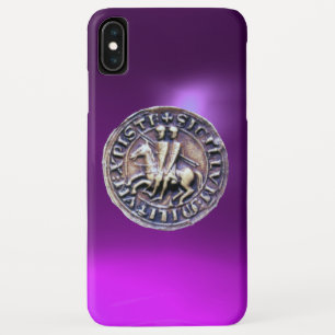 ZEEGEL VAN HET paarse KNIGHTS TEMPLAR Case-Mate iPhone Case