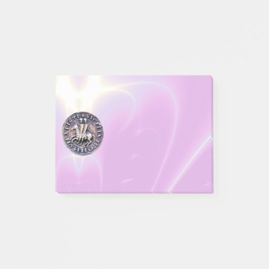 ZEEGEL VAN HET PAARSE KNIGHTS TEMPLAR POST-IT® NOTES (Voorkant)