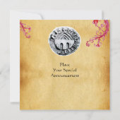 ZEEGEL VAN HET paarse KNIGHTS TEMPLAR TAU Kaart (Achterkant)