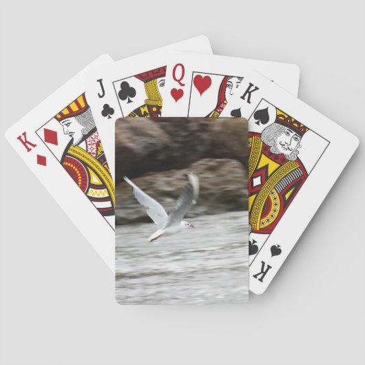 Zeegelaars die kaarten afspelen (Achterkant)