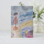 Zeegelaars op doorlatend Wenskaart Kaart (Staand voorkant)