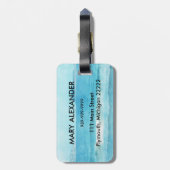 Zeegelaars op doorsnede Bagagelabel (Achterkant verticaal)