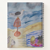 Zeegelaars op het strand Notitieboek (Achterkant)