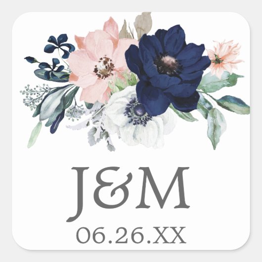 Zeegelegels van de zeemleder - Ventilatoren Vierkante Sticker (Voorkant)