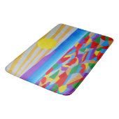 Zeegezicht Acryl Fijne Kunst Badmat (Gekanteld)
