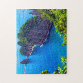 Zeegezicht Amerikaans Samoa. Legpuzzel (Verticaal)
