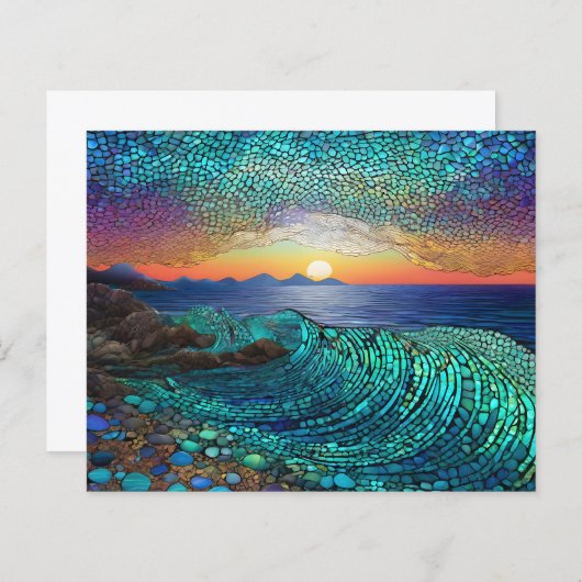 Zeegezicht Aqua Mirage Papier (Voorkant / Achterkant)