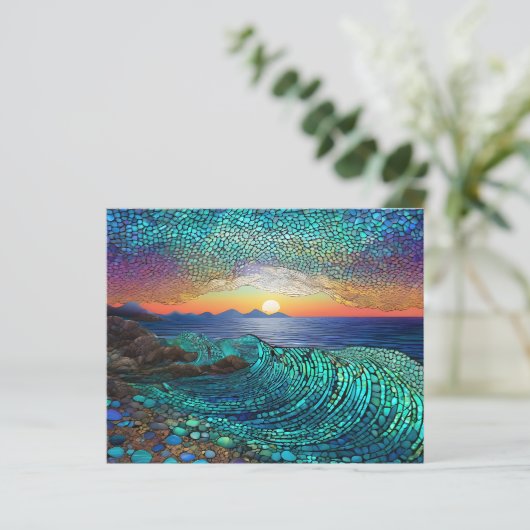 Zeegezicht Aqua Mirage Papier (Staand voorkant)