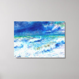 Zeegezicht, beroemd schilderij van Renoir Canvas Afdruk
