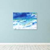 Zeegezicht, beroemd schilderij van Renoir Canvas Afdruk (Insitu (Houten vloer))