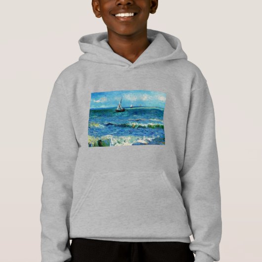 Zeegezicht bij Les Saintes-Maries Fijne Kunst (Voorkant)