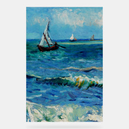 Zeegezicht bij Les Saintes-Maries Fijne Kunst Acryl Bord