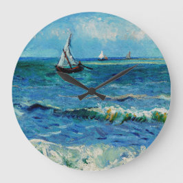 Zeegezicht bij Les Saintes-Maries Fijne Kunst Grote Klok