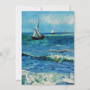 Zeegezicht bij Les Saintes-Maries Fijne Kunst Kaart