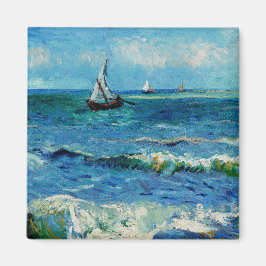 Zeegezicht bij Les Saintes-Maries Fijne Kunst Magneet