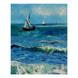 Zeegezicht bij Les Saintes-Maries Fijne Kunst Perfect Poster