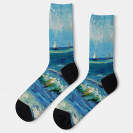 Zeegezicht bij Les Saintes-Maries Fijne Kunst Sokken