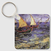 Zeegezicht bij Saintes Maries van Vincent van Gogh Sleutelhanger (Voorkant)