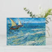 Zeegezicht bij Saintes-Maries | Vincent van Gogh (Staand voorkant)