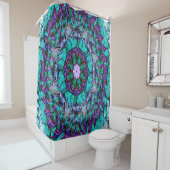 Zeegezicht Bloem..... Douchegordijn (In situ)