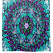 Zeegezicht Bloem..... Douchegordijn (Voorkant)