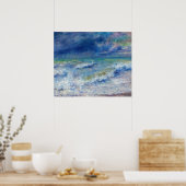 Zeegezicht door Pierre-Auguste Renoir Poster (Keuken)