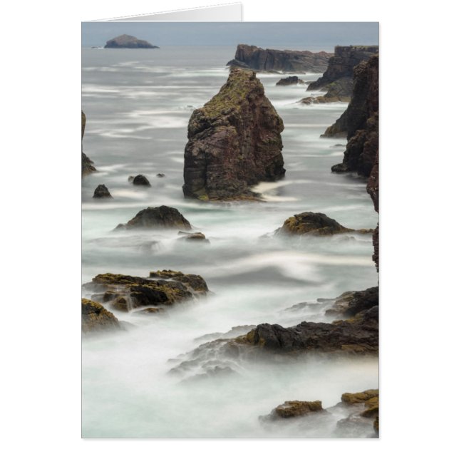 Zeegezicht en rotsen, Shetland (Voorkant)
