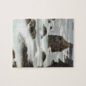 Zeegezicht en zee-stapels, Shetland Legpuzzel (Horizontaal)