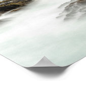 Zeegezicht en zee-stapels, Shetland Poster (Hoek)