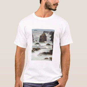 Zeegezicht en zee-stapels, Shetland T-shirt