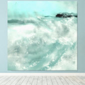 Zeegezicht galerij verpakt canvas afdruk (Insitu (Houten vloer))