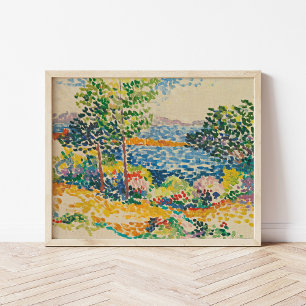 Zeegezicht in de Middellandse Zee Henri-Edmond C Poster