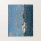 Zeegezicht Jersey Eilanden. Legpuzzel (Verticaal)