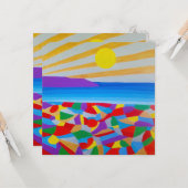 Zeegezicht  kaart (Voorkant / Achterkant in situ)