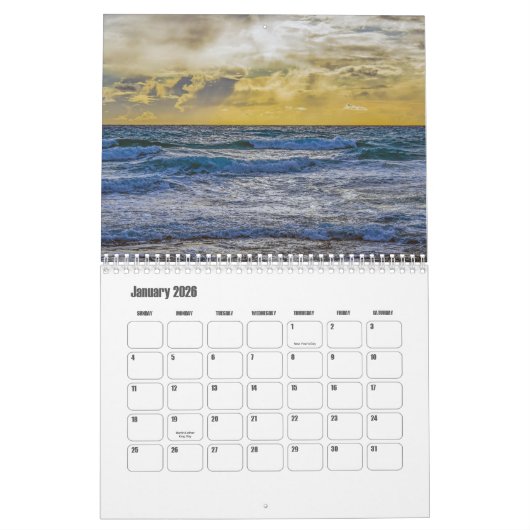 Zeegezicht kalender (Jan 2026)