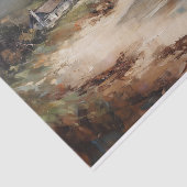 Zeegezicht Kust Uitzicht Landschapsschilderij Deco Tissuepapier (Detail)