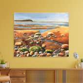 Zeegezicht Laag Tij Canvas Afdruk (Insitu (Woonkamer))