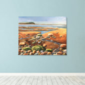 Zeegezicht Laag Tij Canvas Afdruk (Insitu (Houten vloer))