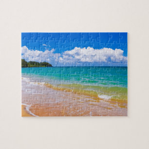 Zeegezicht langs Hanalei Bay Legpuzzel