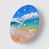 Zeegezicht langs Hanalei Bay Ronde Klok (Hoek)