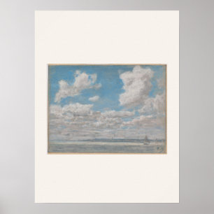 Zeegezicht met Open Lucht door Courbet - Strand Ku Poster