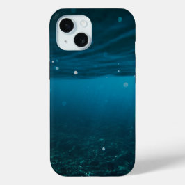 Zeegezicht met strand, grote golf en Mount Sea Cas iPhone 15 Case