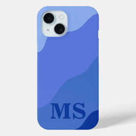 Zeegezicht met strand, grote golf en Mount Sea Cas iPhone 15 Case
